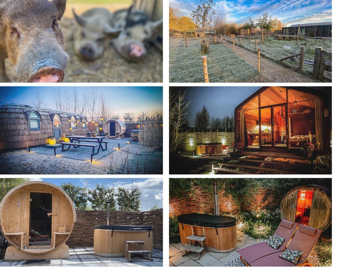 Bed & Wellness Klein Knorrestein: Romantic Tiny Houses with Private Wellness Almere Exterior photo