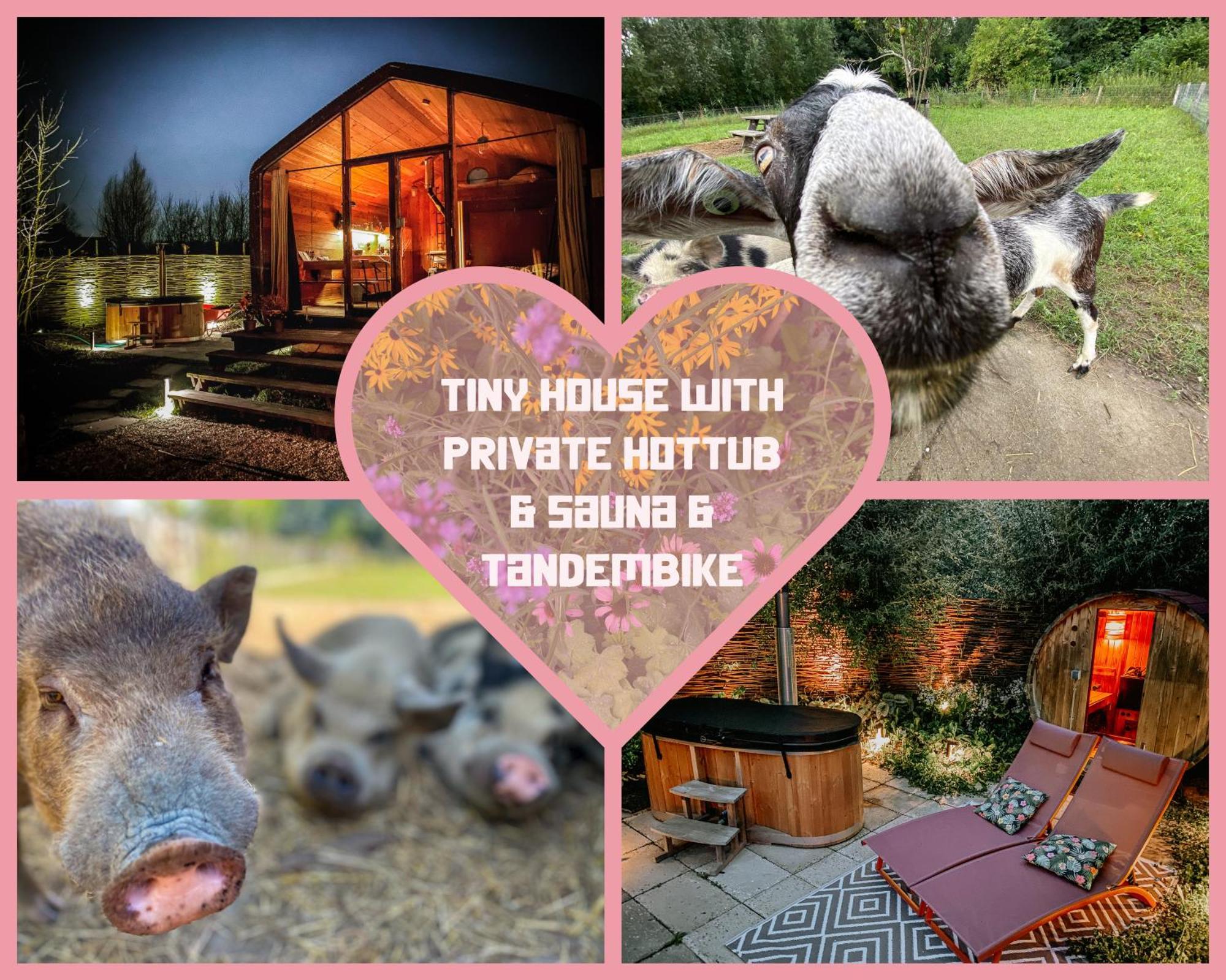 Bed & Wellness Klein Knorrestein: Romantic Tiny Houses with Private Wellness Almere Exterior photo