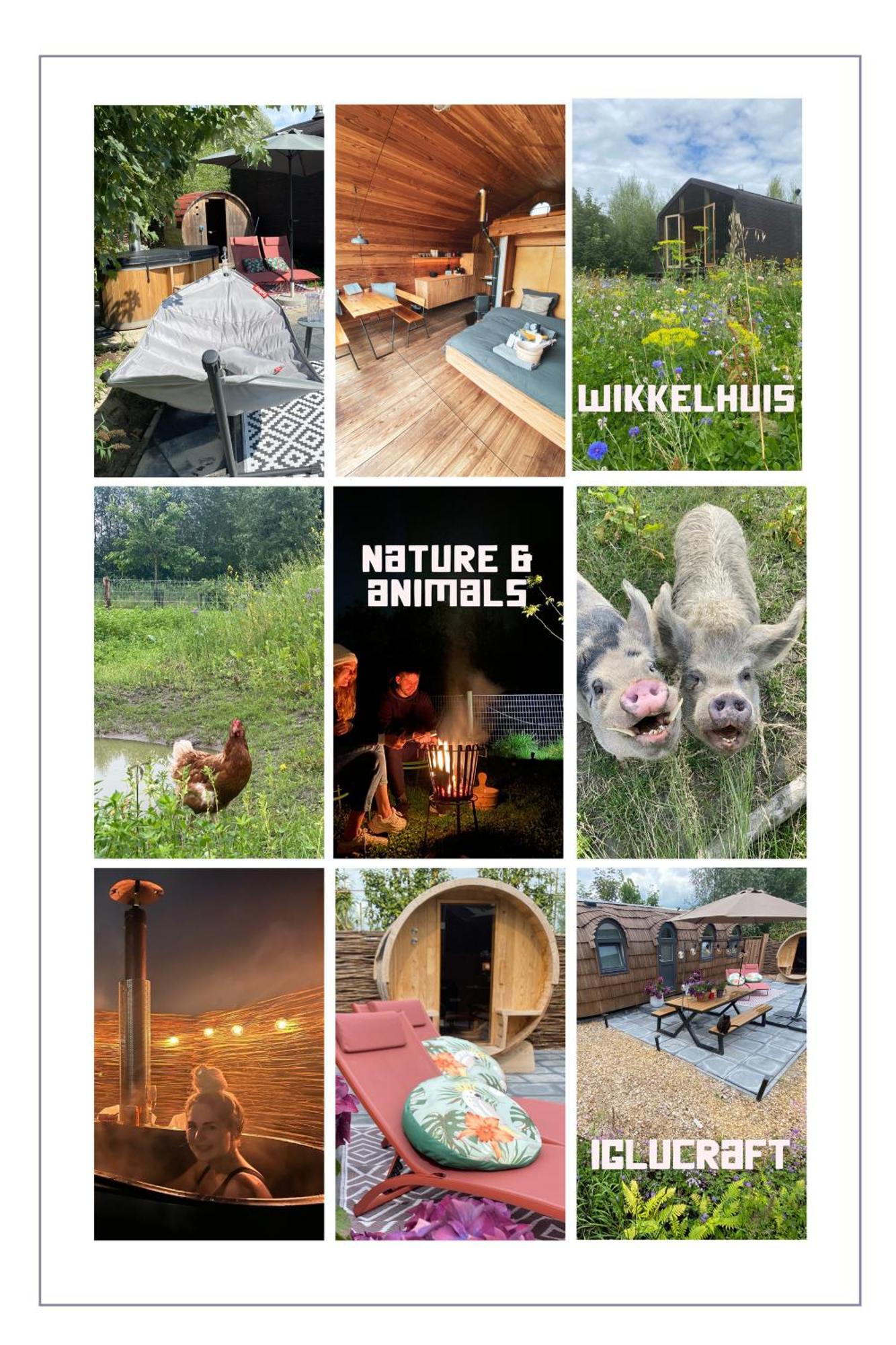 Bed & Wellness Klein Knorrestein: Romantic Tiny Houses with Private Wellness Almere Exterior photo